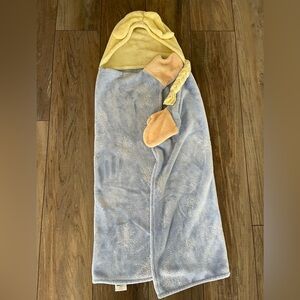 Disney Frozen Princess Elsa Hoodie Fleece Blue blanket for girls 4-6 years